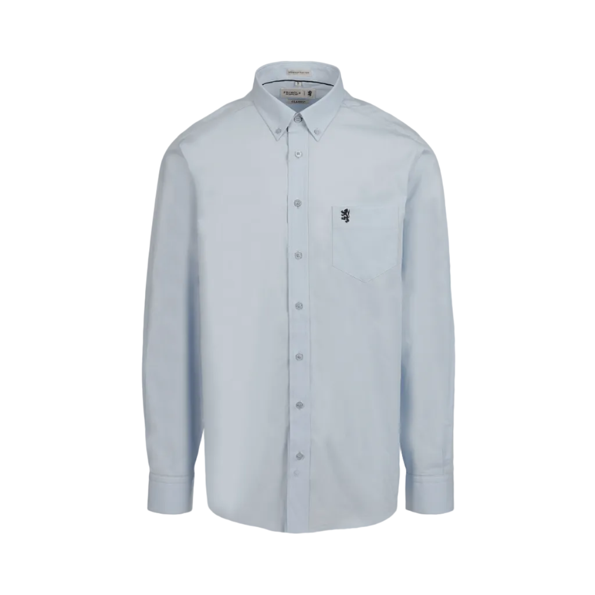 Pringle Mens Cole Printed Long Sleeve Shirt-Blue