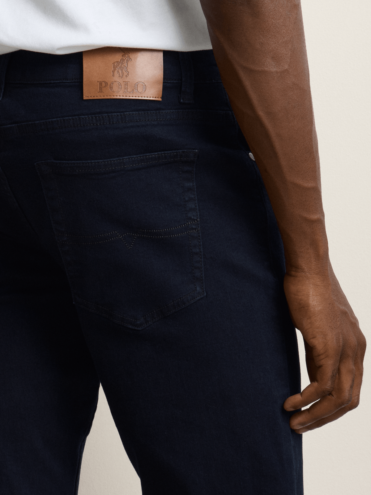 Polo Mens Peter Slim Jean Black