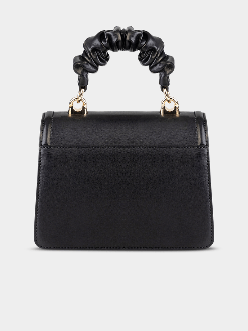Sissy Boy Pompom Bag Scrunched-Black BG962