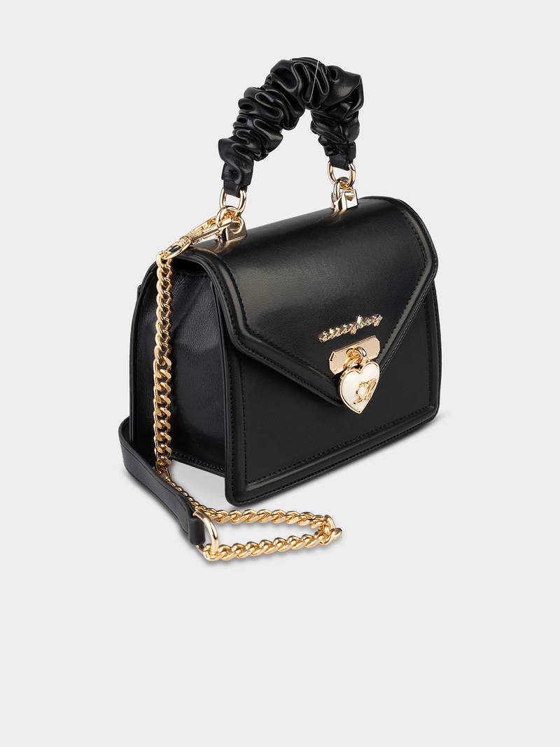 Sissy Boy Pompom Bag Scrunched-Black BG962