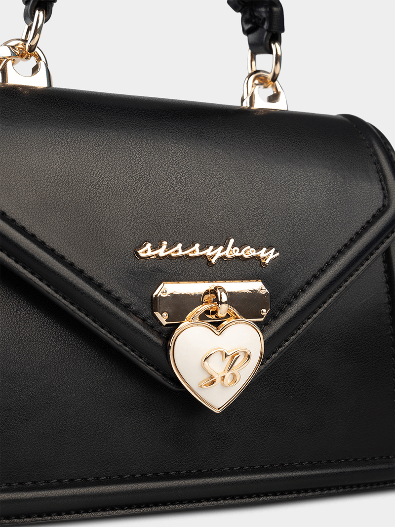 Sissy Boy Pompom Bag Scrunched-Black BG962