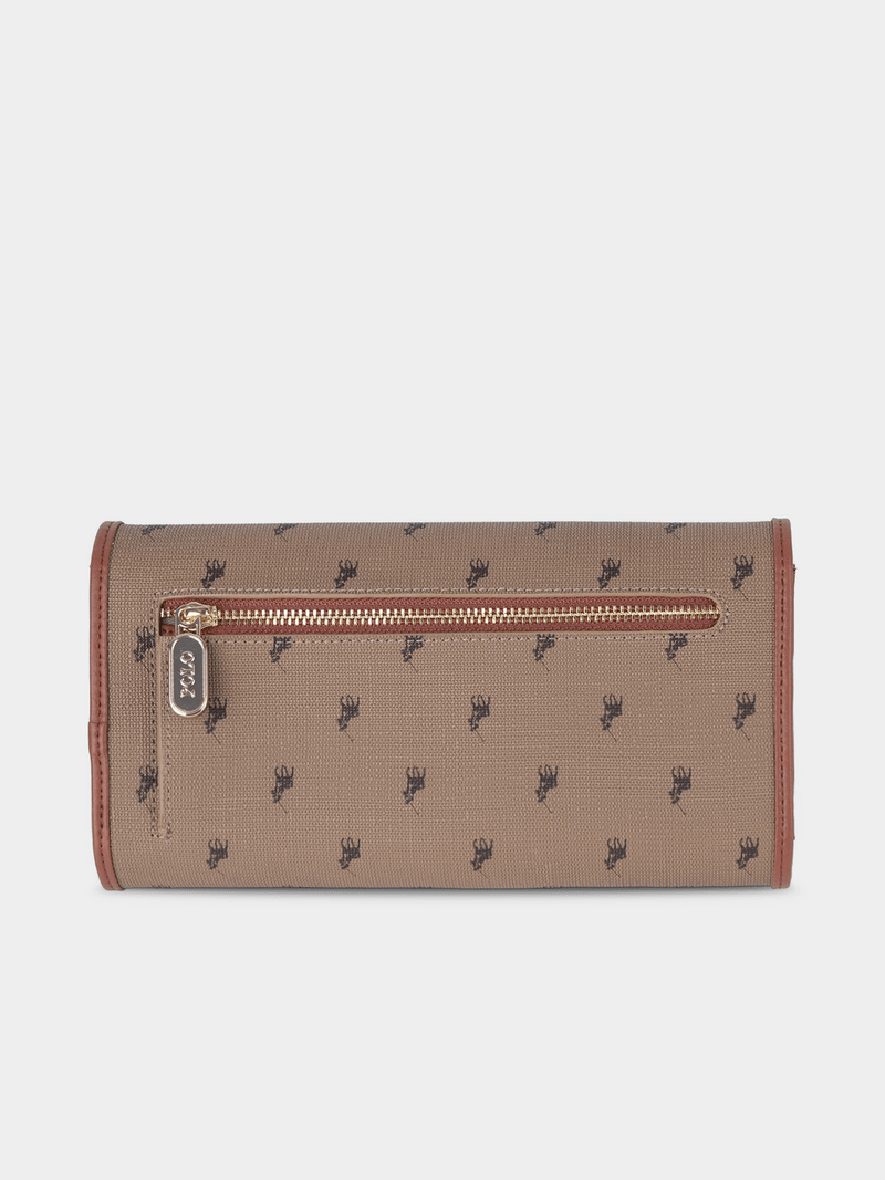 Polo Encore Trifold Purse-Camel POS539402