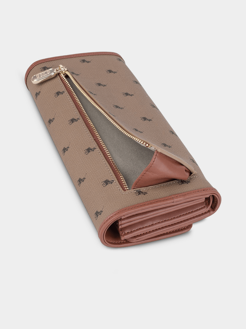 Polo Encore Trifold Purse-Camel POS539402