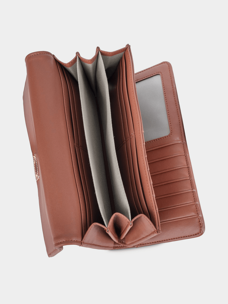 Polo Encore Trifold Purse-Camel POS539402