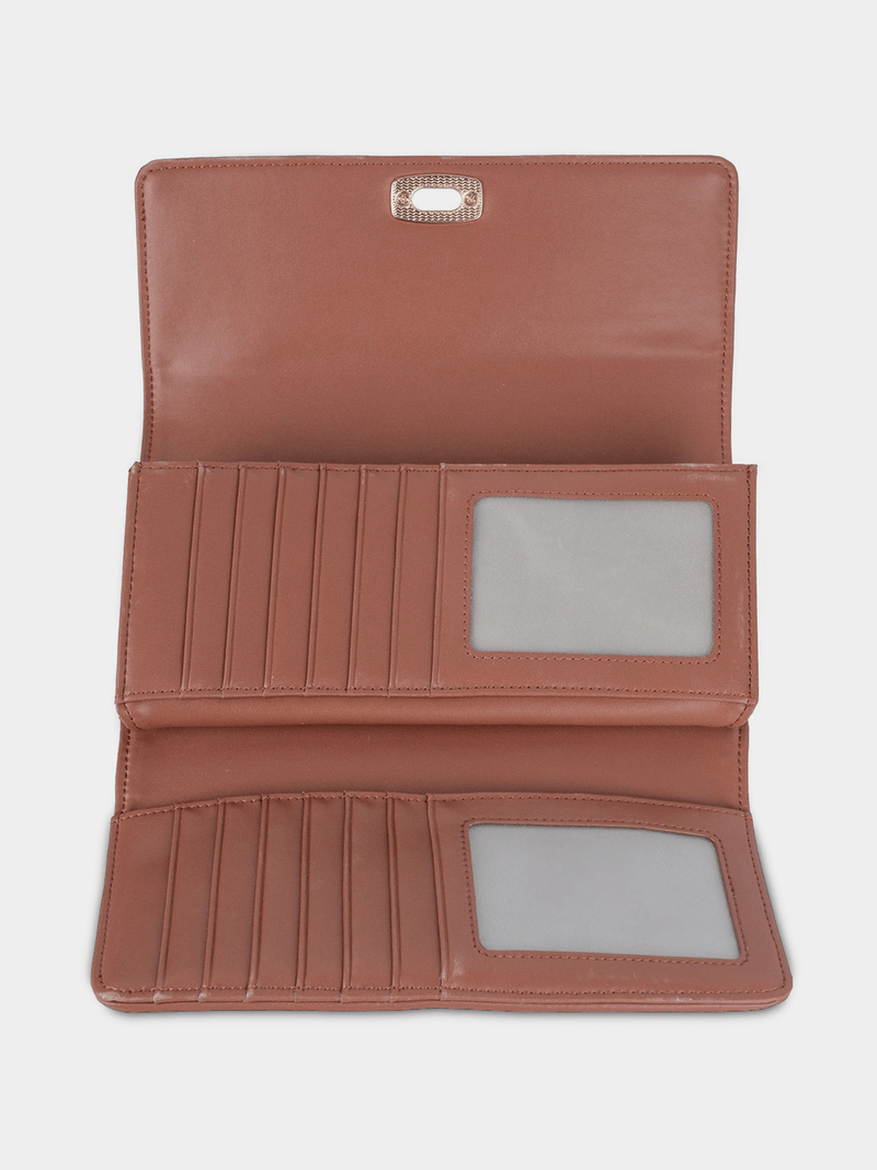 Polo Encore Trifold Purse-Camel POS539402