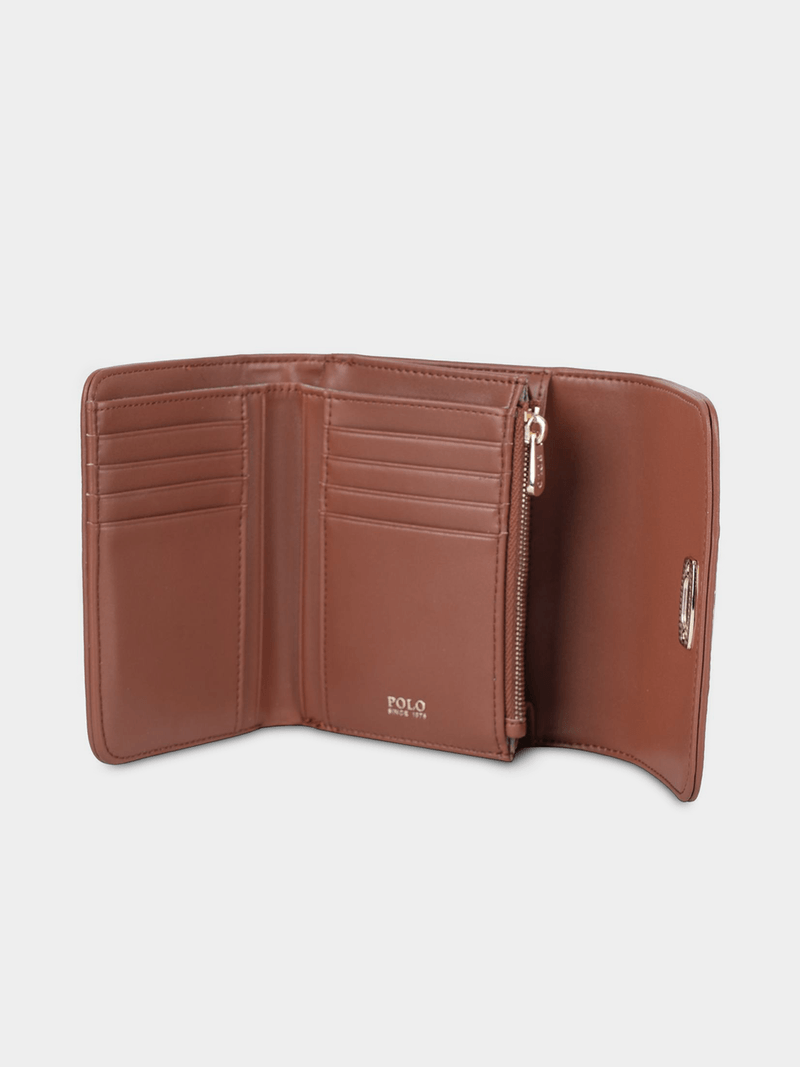 Polo Encore Medium Trifold Purse-Camel POS539312