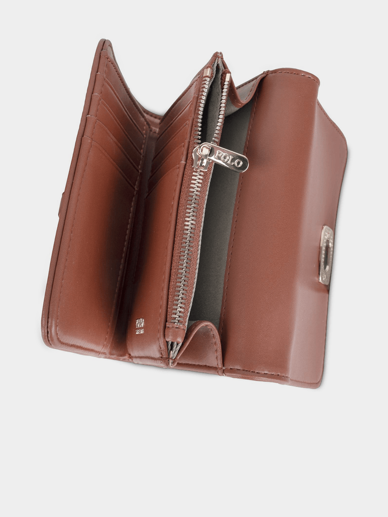 Polo Encore Medium Trifold Purse-Camel POS539312