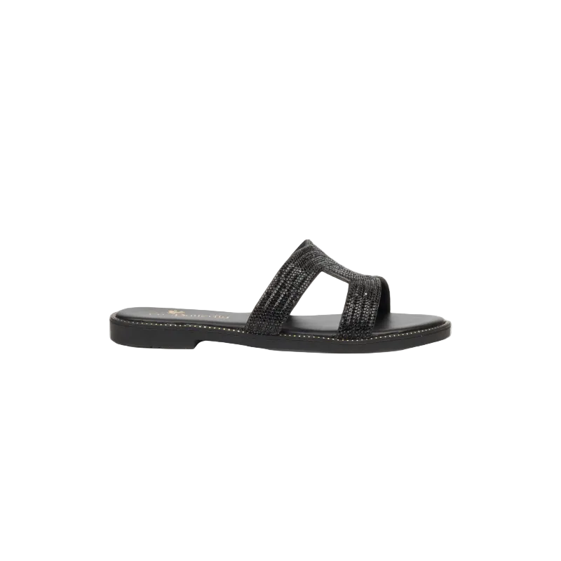Butterfly Feet Ladies Frost 20 Sandals-Black