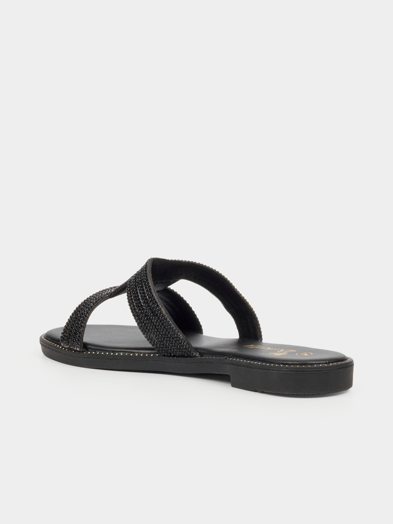 Butterfly Feet Ladies Frost 20 Sandals-Black