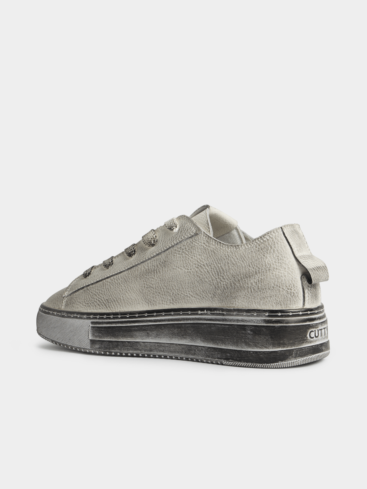 Cutty Men's Tampa Low Dirty  Sneaker-White CUTAMPA LOW LEATH