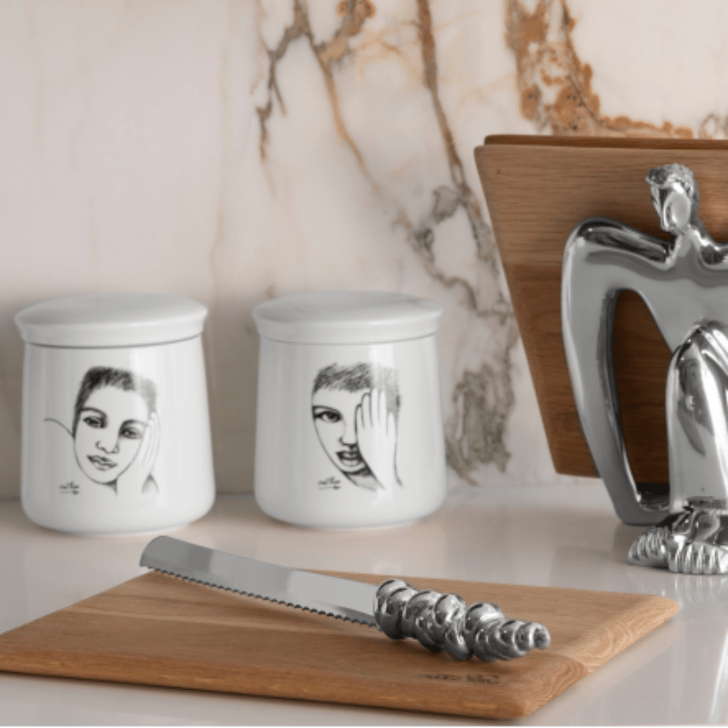 Carrol Boyes Canister Carrol Boyes Canister With Lid - Cover Girl 0P-CANL-COV (6966455009369)