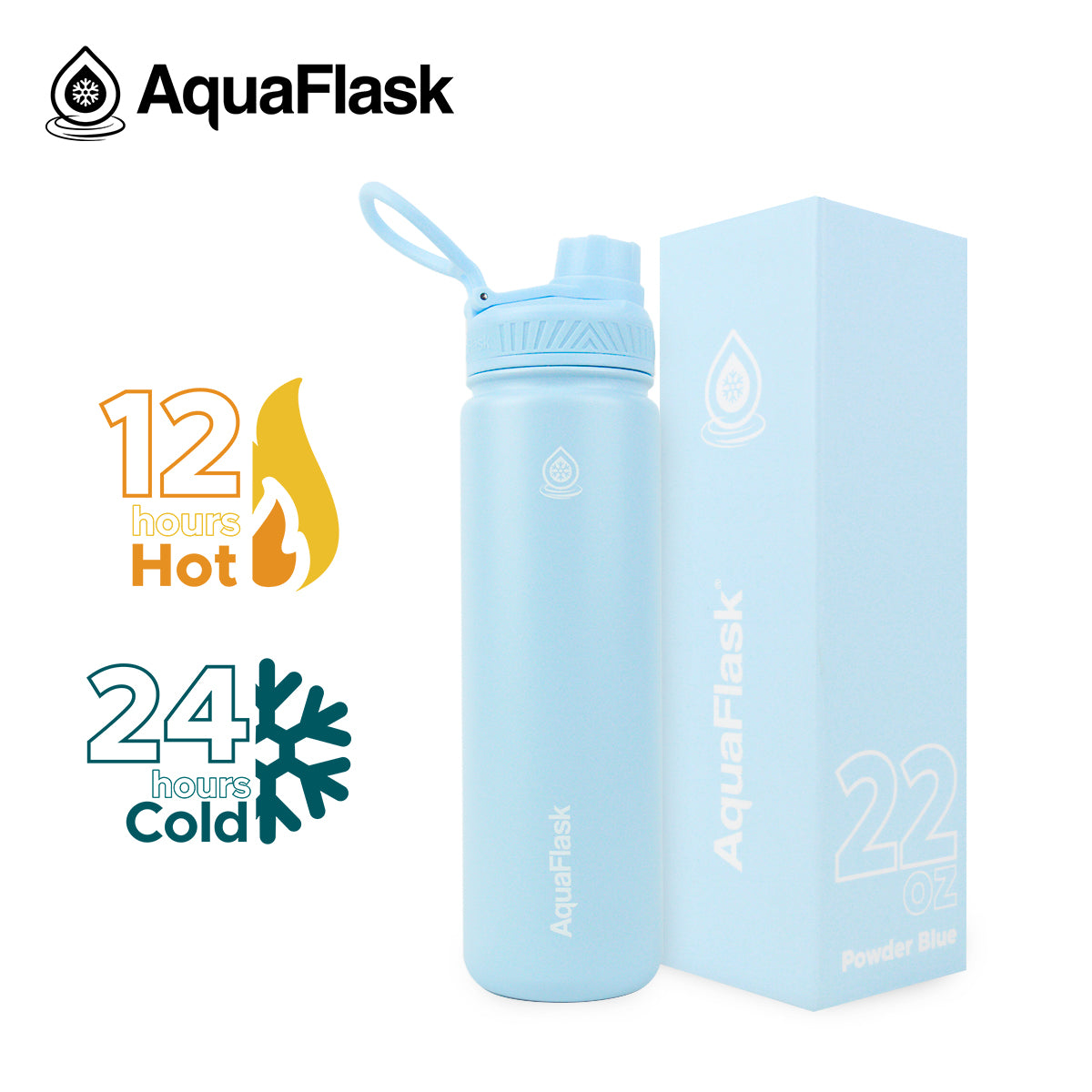 Aquaflask Regular 650ml Flask Powder Blue AF-S27