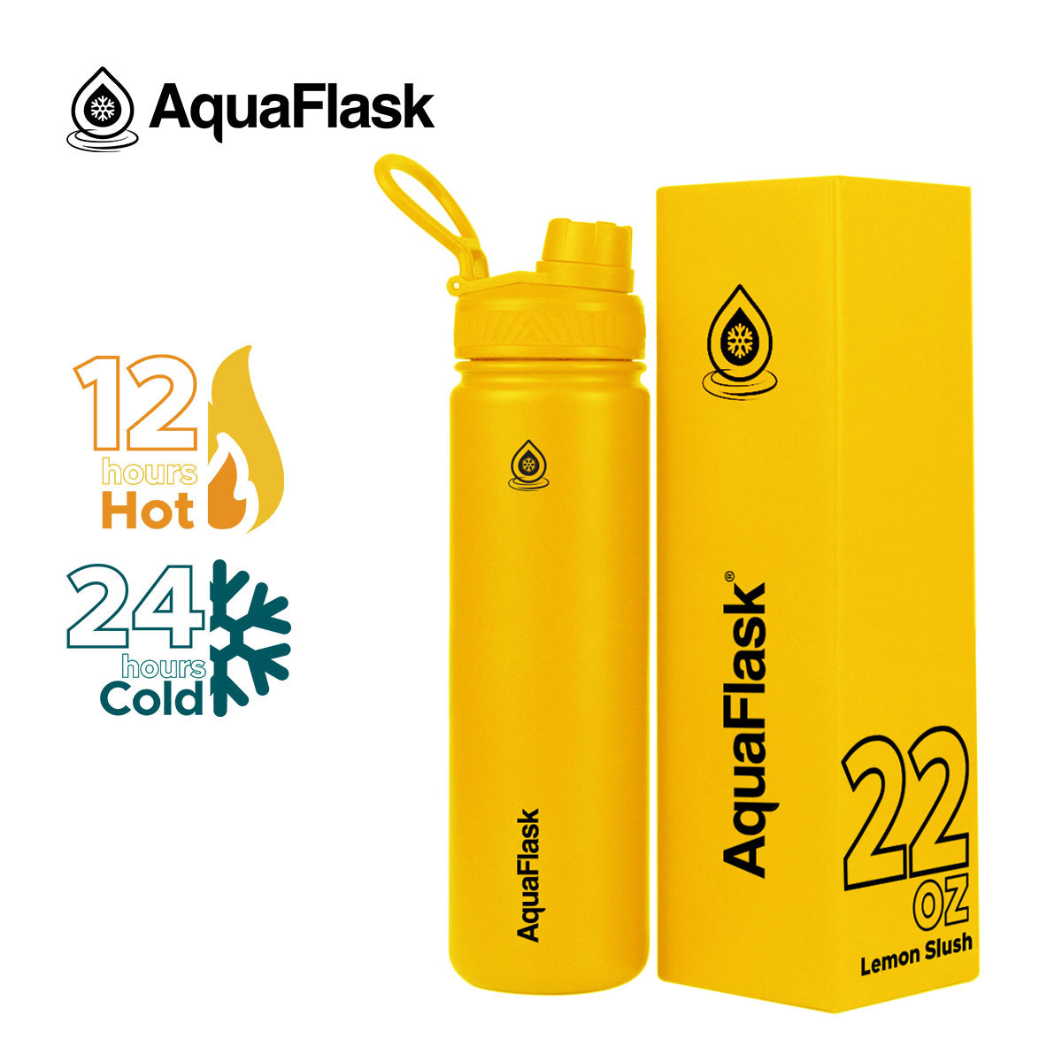 Aquaflask Regular 650ml Flask Lemon Slush AF-R39