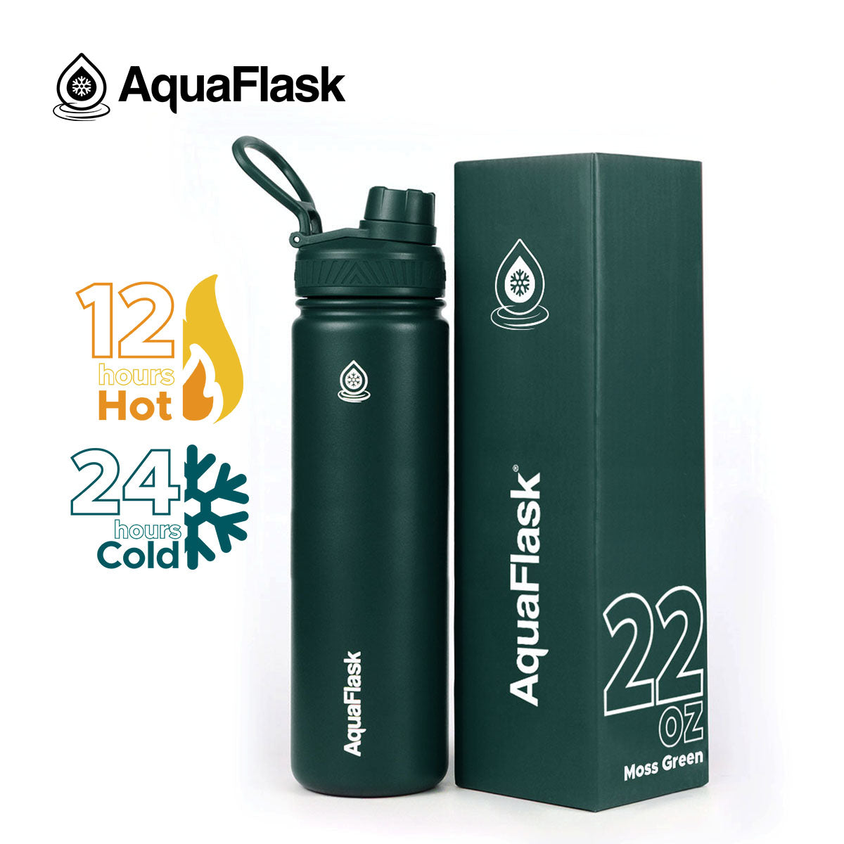 Aquaflask Regular 950ml Flask Moss Green AF-T32