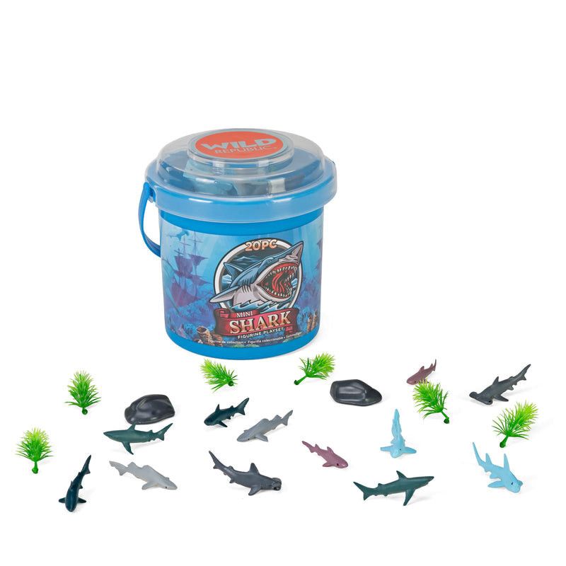 Wild Republic Shark Mini Bucket Set WR23154.