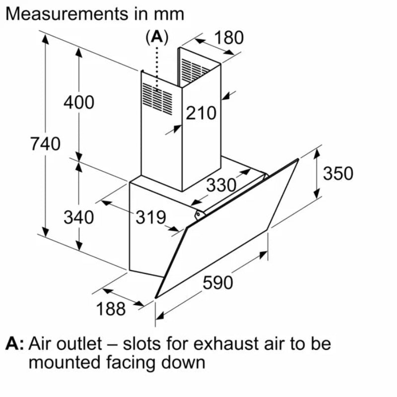 BOSCH DWK63PJ60Z 60CM EXTRACTOR (8027643609177)