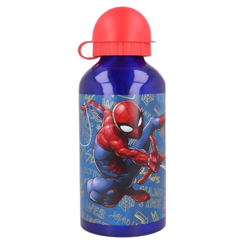 Hobby Life LUNCH BOX Spiderman Aluminium 400ml Water Bottle (7304034222169)