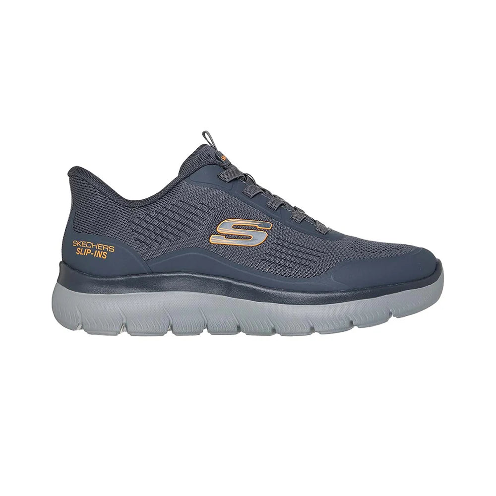 Skechers Men's Slip Ins Sport Summits Leyter-Charcoal/Orange 23347CCOR