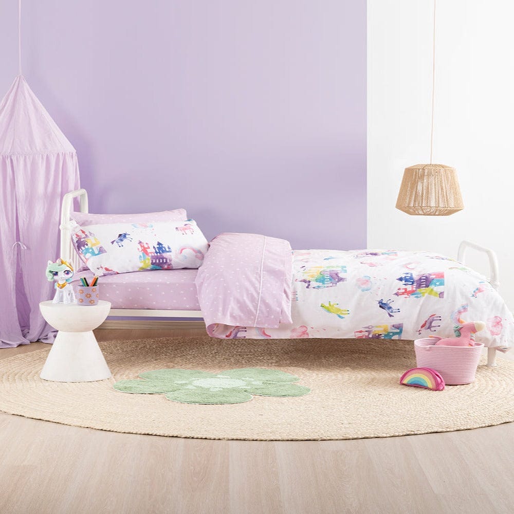 Linen House Duvet Cover Single Linen House Unicorn Castle Duvet Cover Set (7231381962841)