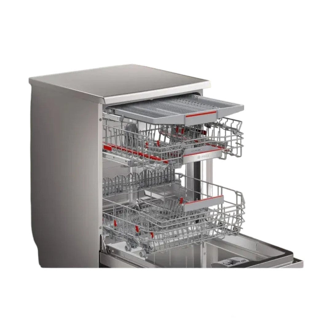Bosch Dishwasher Bosch 14 Place Silver Inox  Freestanding Dishwasher-SMS8ECI02Z