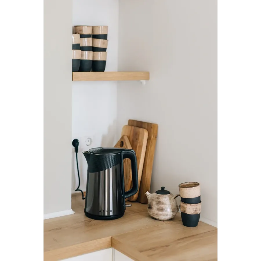 AENO EK3 Electric Kettle 1.7L Strix Double Walls Metallic Grey AEK0003