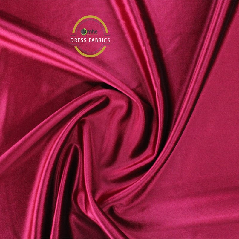 VELVET Dress Forms Bonded Prada Velvet Fabric Maroon 140cm (7032264491097)