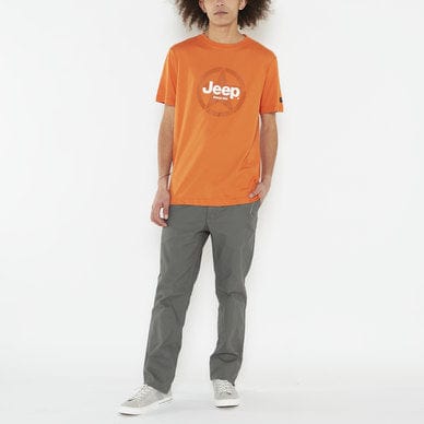 Jeep T Shirt Jeep Crew Neck T-Shirt Orange (7653173526617)