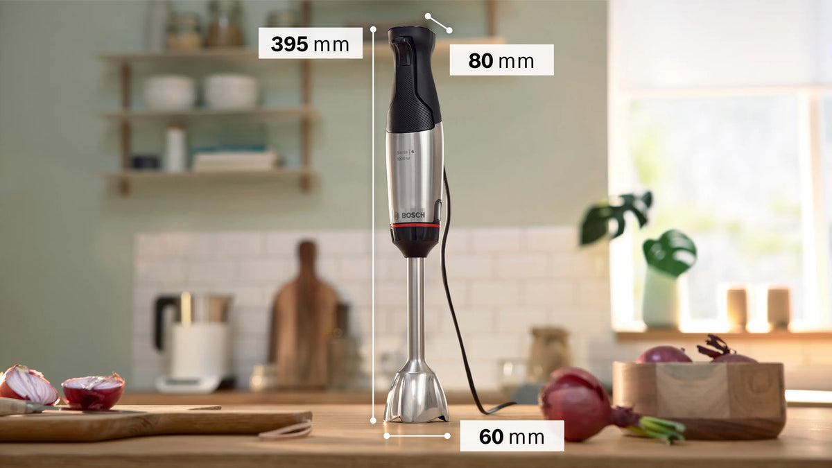 Bosch Series 6 Hand Blender ErgoMaster 1000 W Stainless Steel MSM6M633