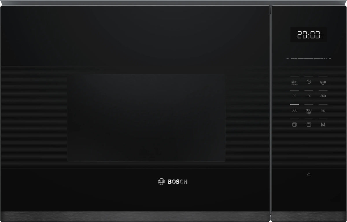 Series 6 Built-In Microwave with grill 59 x 38 cm Black stainless steel.