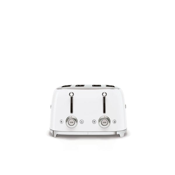 smeg Toaster Smeg Kettle & 4 Slice Toaster Set White (7401298853977)