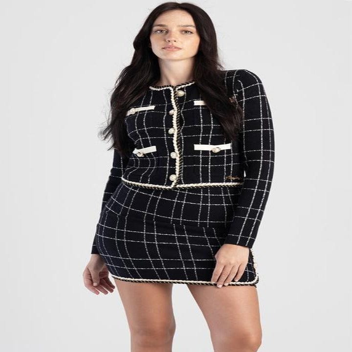 Sissy Boy Skirt Size Small Sissyboy Ladies Plaid Knit Skirt (7663907209305)