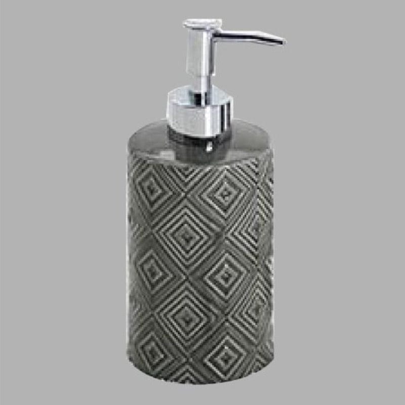 Linen House Soap Dispenser Embossed Charcoal Soap Dispenser (6590248812633)
