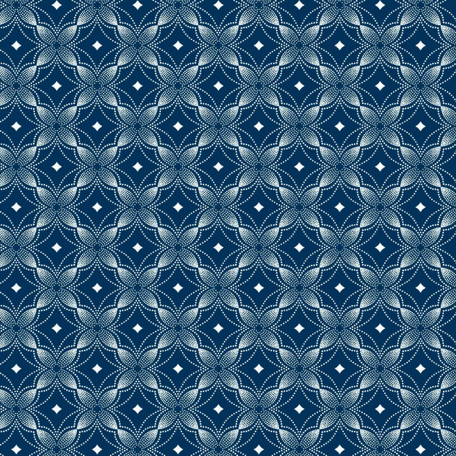 Original 3 Cats Fabric C/W04 Navy Blue 90cm - MHC World