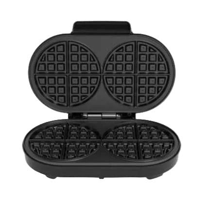 Mellerware Waffle Maker Dual Non-Stick 33.6 X 18.2cm 1400w Black 27304.