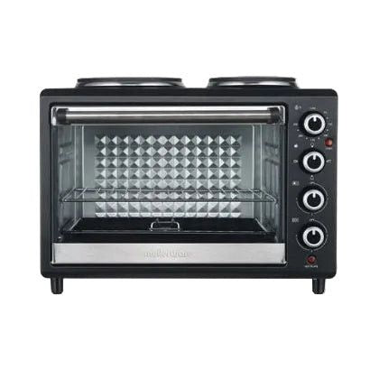 Mellerware Mini Oven With Solid Hot Plates Steel Black 30L 3250w Horizon 27330L.