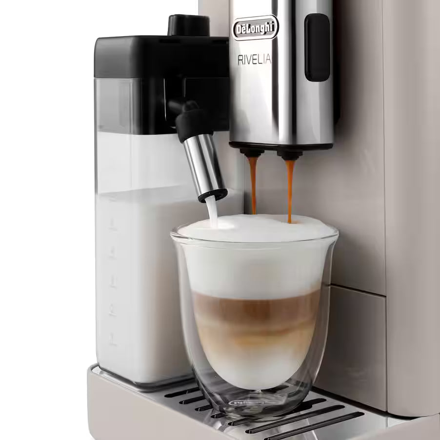 Delonghi Rivelia Bean To Cup Coffee Machine Sand Beige EXAM440.55.BG