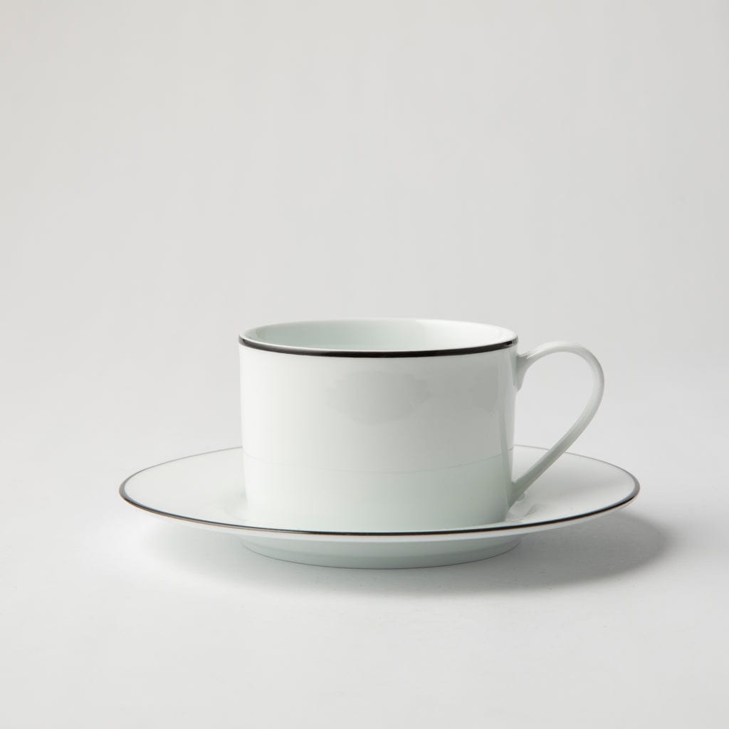 Jenna Clifford MUGS Jenna Clifford Premium Porcelain Cup & Saucer With Black Band JC-7039 (7207759577177)