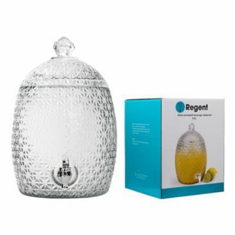 Regent WATER DISPENSER Regent Glass Pineapple Bevereage Dispenser 6.8 Litre (6549855797337)