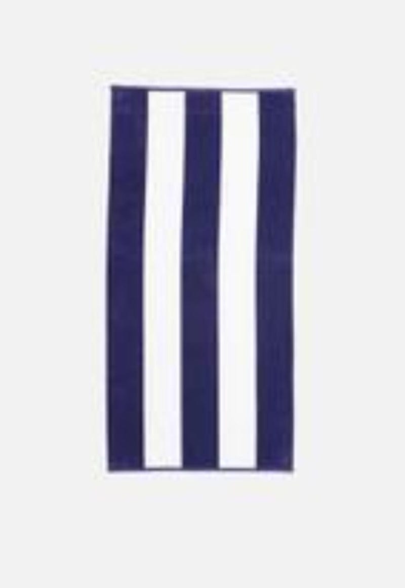 Linen House TOWEL Linen House  Beach Towel Navy Blue Cabana 80X160 (4779596283993)