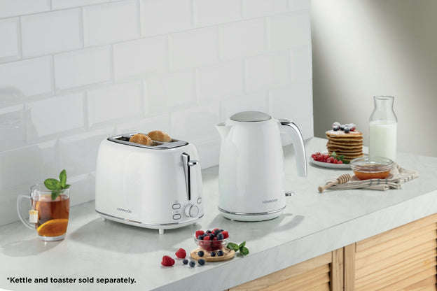 Kenwood Eterna Plastic 2 Slice Toaster Glossy White TCP31.000WH