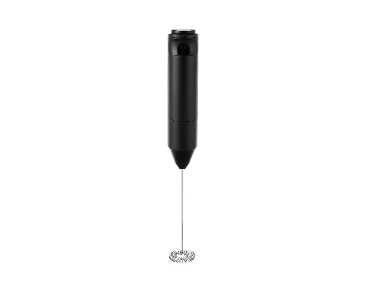 Mellerware Milk Frother Battery Operated Plastic Black Aaa 3V Velvetvortex 29007.