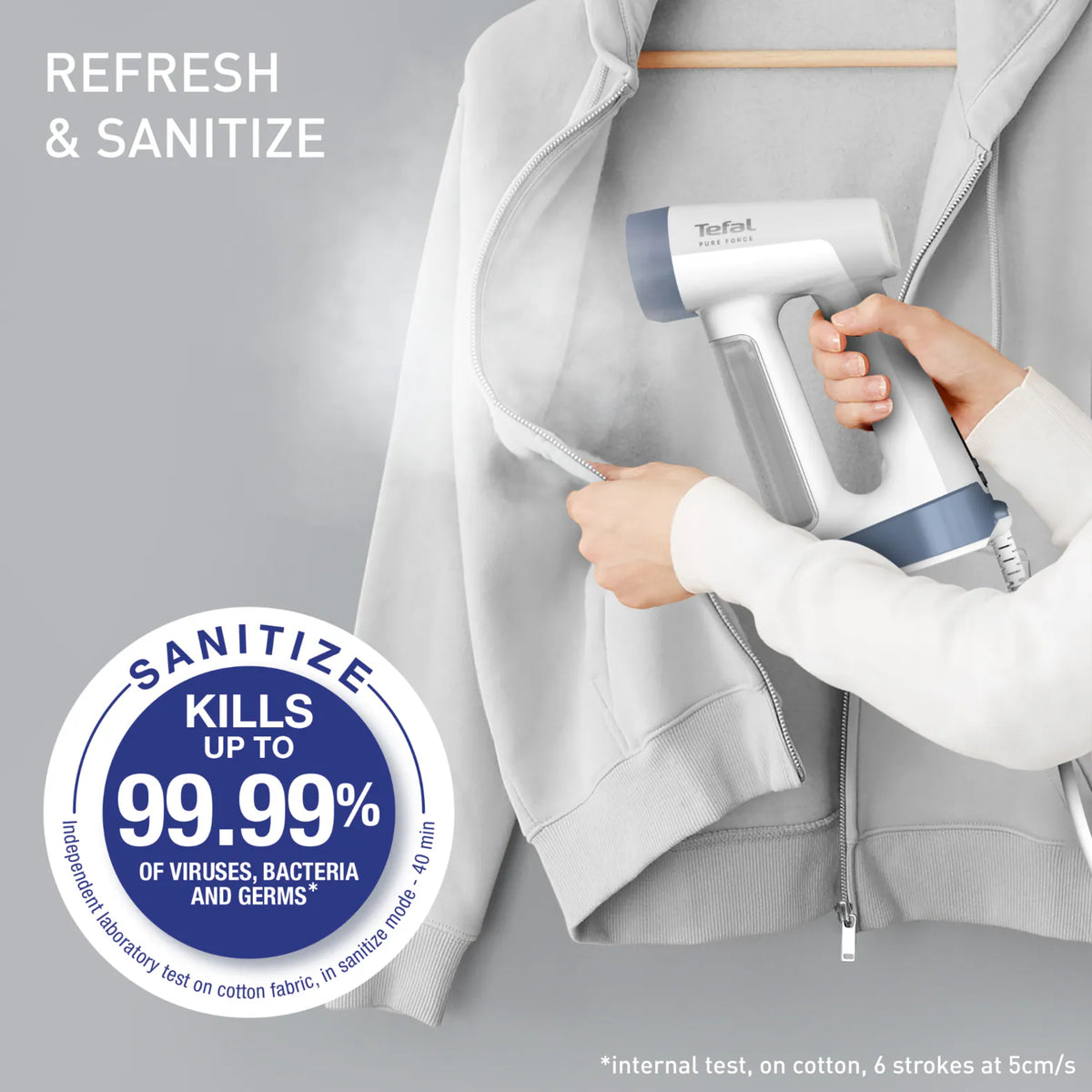 Tefal Pure Force Handheld Steamer DT8722E0