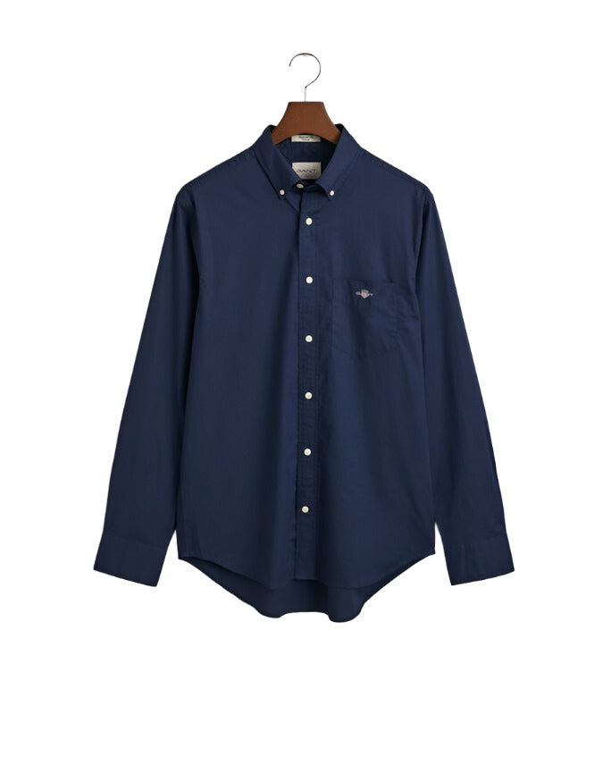 GANT Shirts Gant Regular Fit Poplin Shirt Marine (7637495447641)