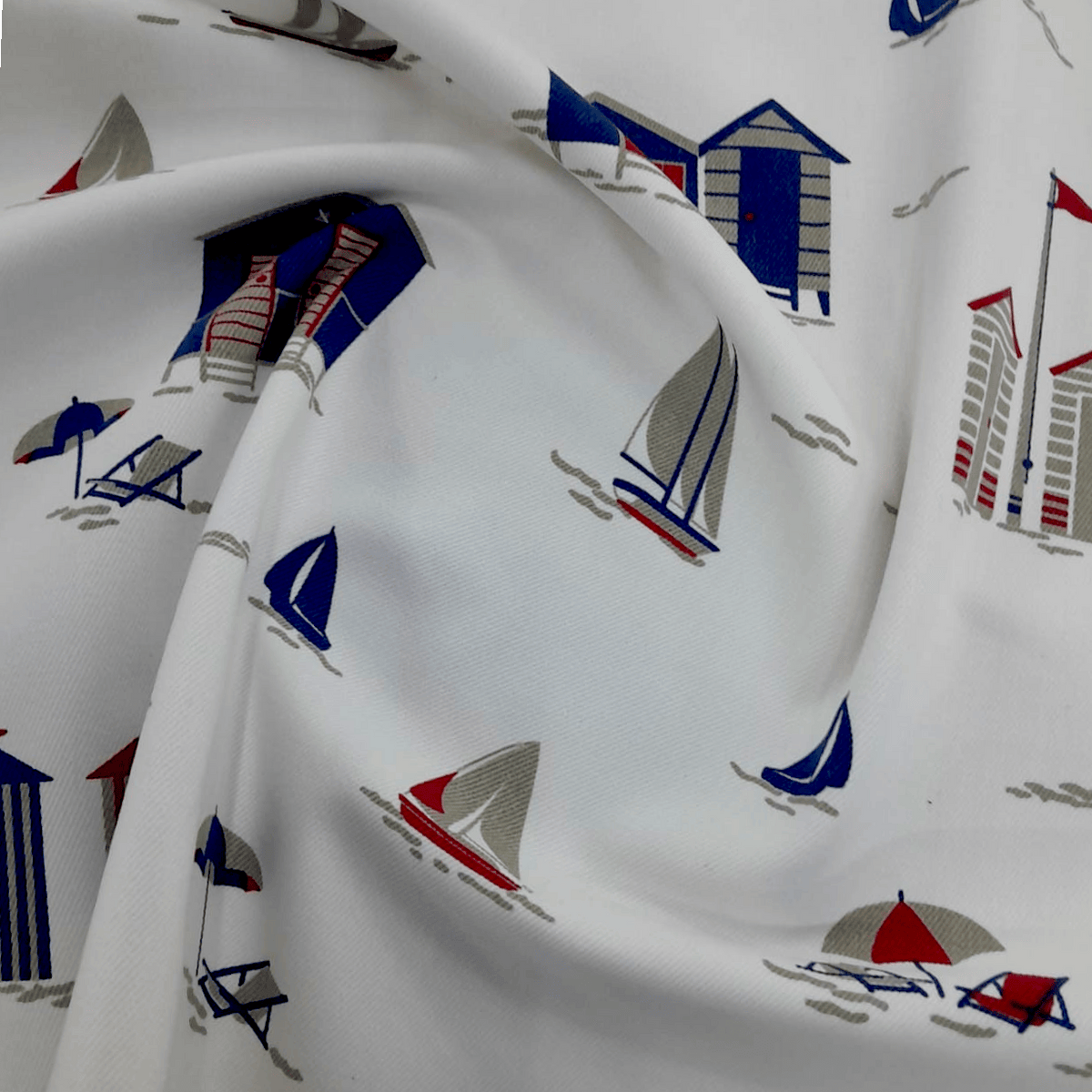 Fabric Poly Cotton St Tropez Nautical  137 cm.