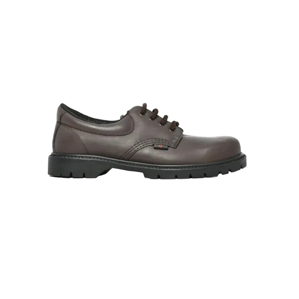 Bronx Leather Ace Casual Lace Up-Choc D07363B