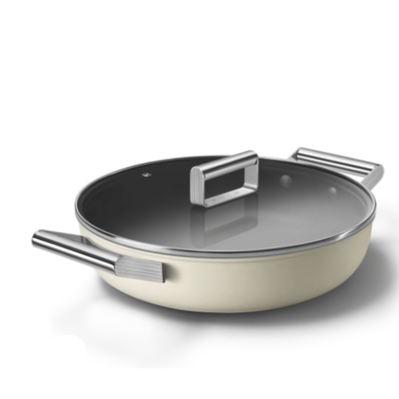 smeg POTS Smeg 28CM 50's Style Cookware Deeppan CKFD2811CRM (7062051586137)