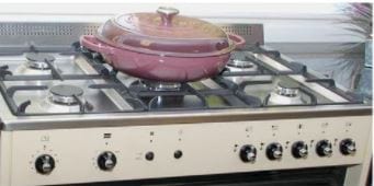 la germania Gas Stove La Germania 90cm Cream 5 Burner Gas Stove & Gas Grill RUS95C81DCR (6978505998425)
