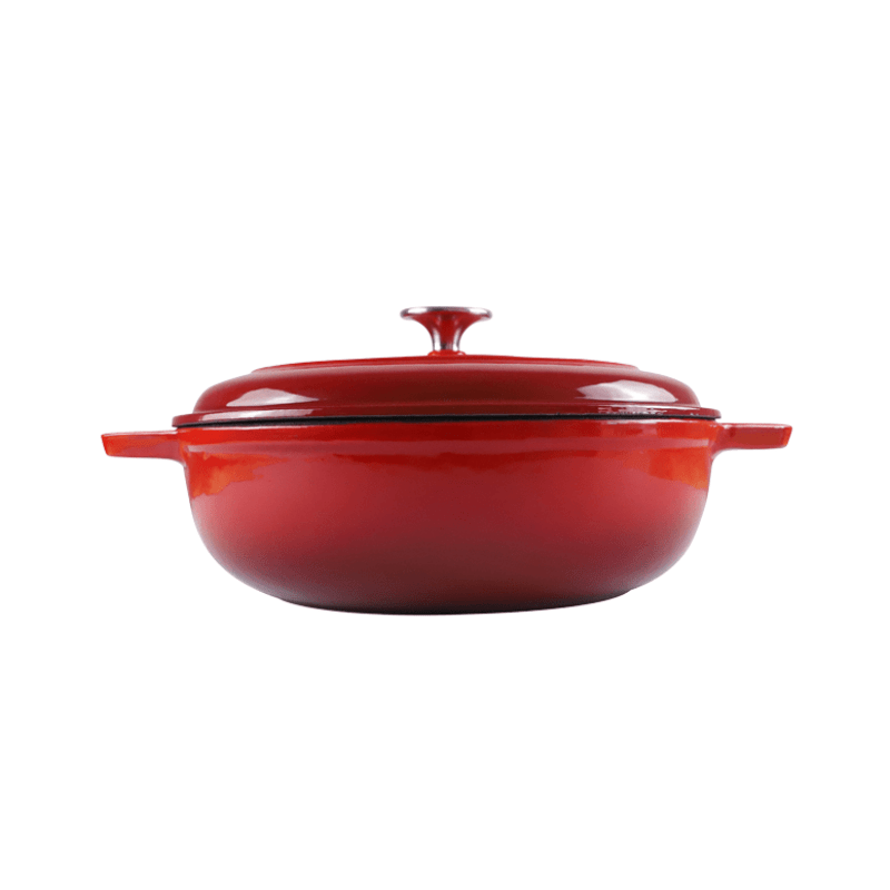 CHEF POTS Chef Round Casserole Dish 4 Litre Red 160/041 (6572632801369)