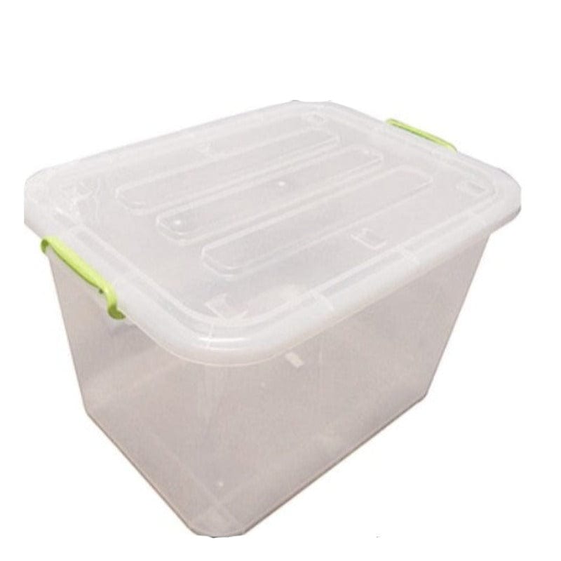CONTOUR STORAGE BOX Bins Utility Clip And Lock Storage Box Clear 85 Litre P3030 (6536450146393)