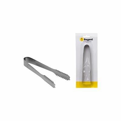 Regent Kitchen Regent Ice Tong Stainless Steel Serrated 160mm (4719786098777)